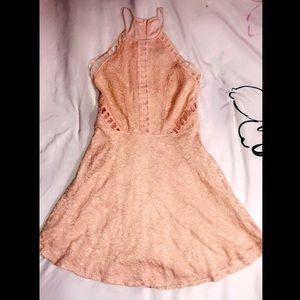 Pink Lace Material Girl Dress. size S EUC